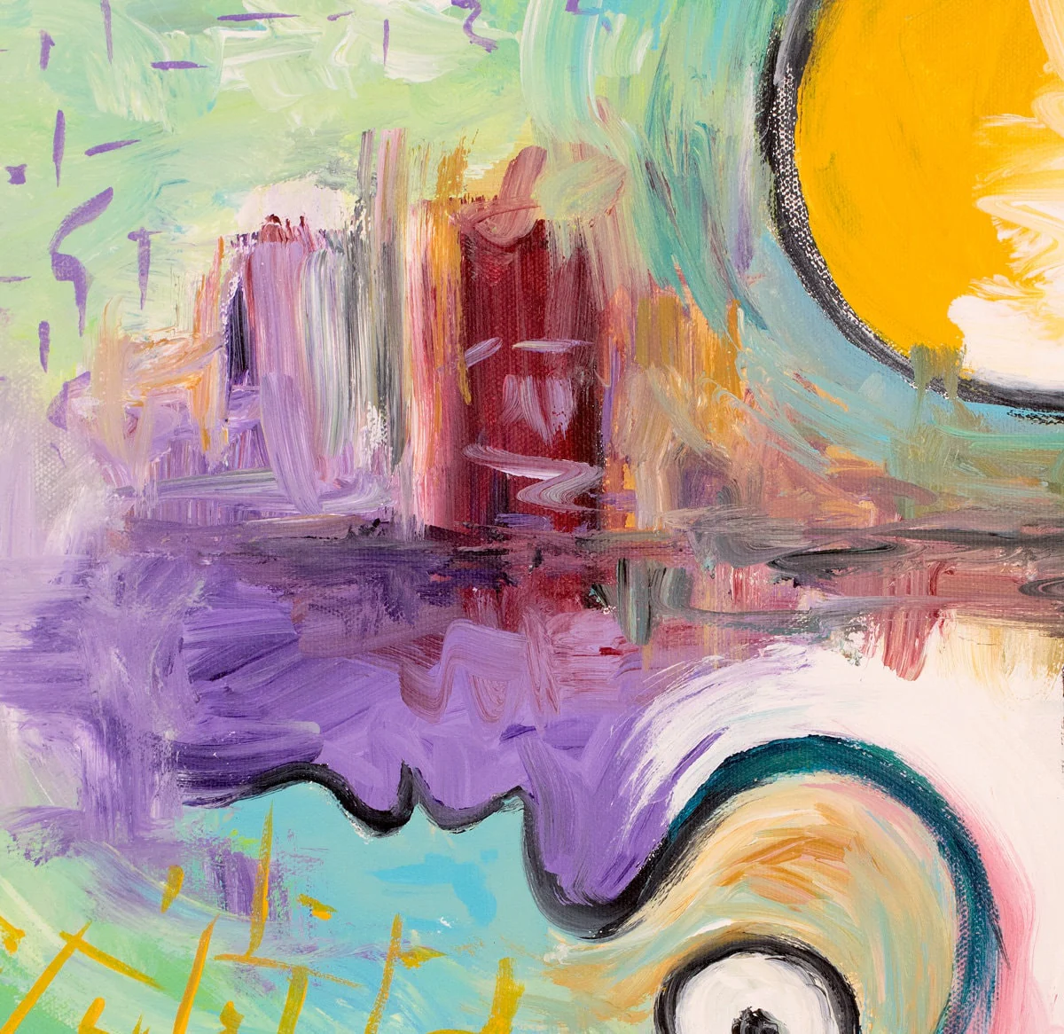 Across the Integral Divide Painting - 16x20" - Image 3