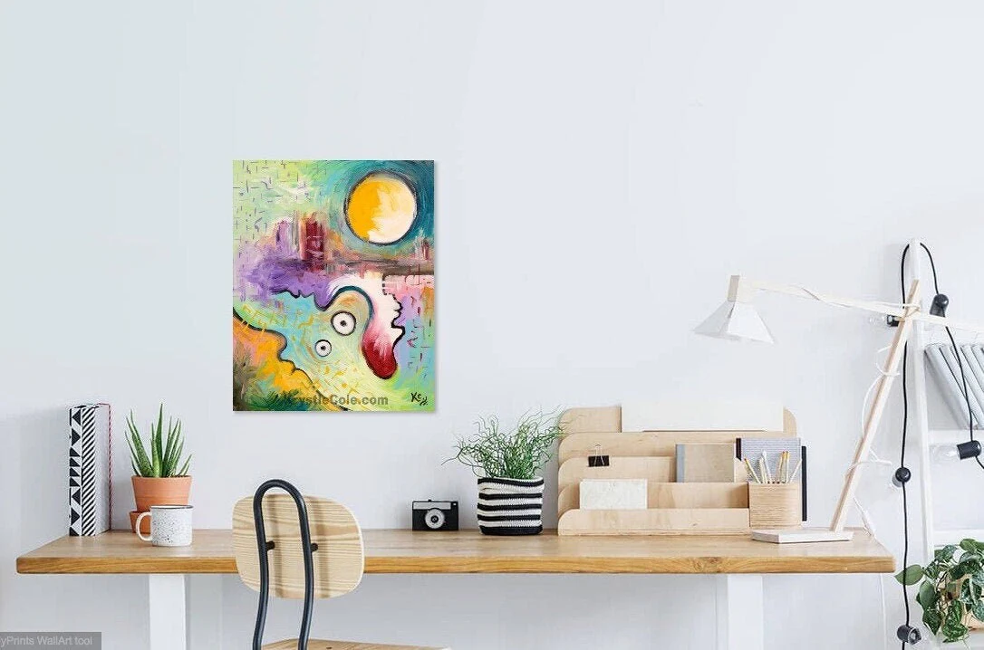Across the Integral Divide Painting - 16x20" - Image 4