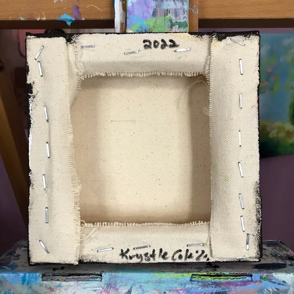Anticipation Painting - 6x6" - Image 4