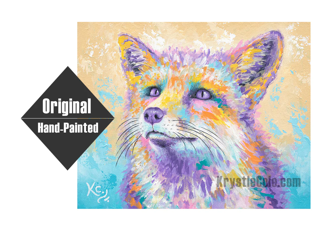 Backyard Fox Painting - 11x14"