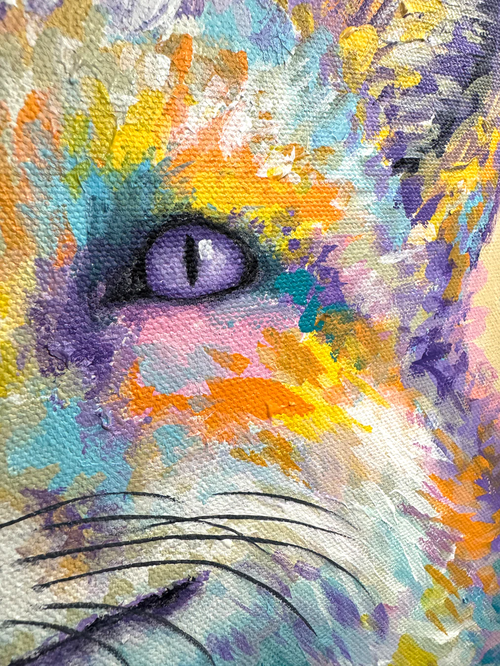 Backyard Fox Painting - 11x14" - Image 5
