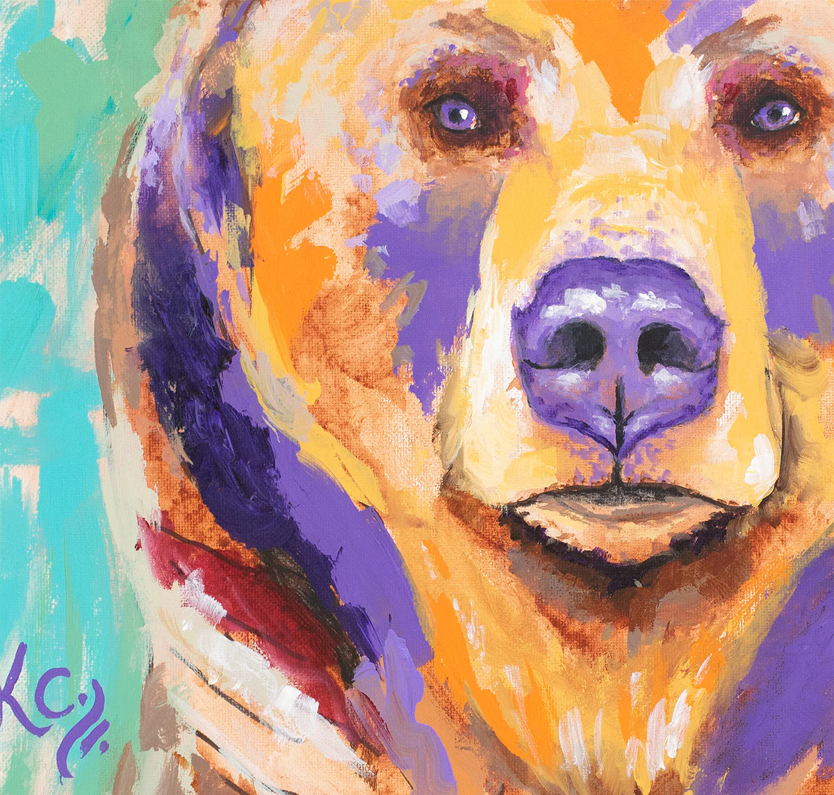 Bear Art Print - Color of Strength - Image 2