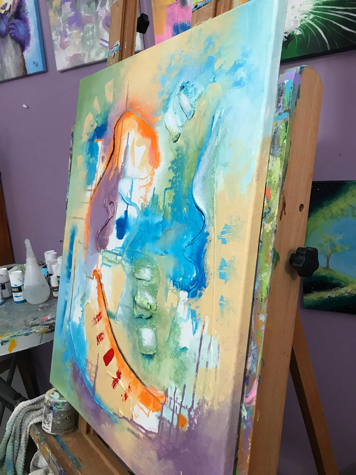 Big Mind Walkabout Painting - 22x28" - Image 5