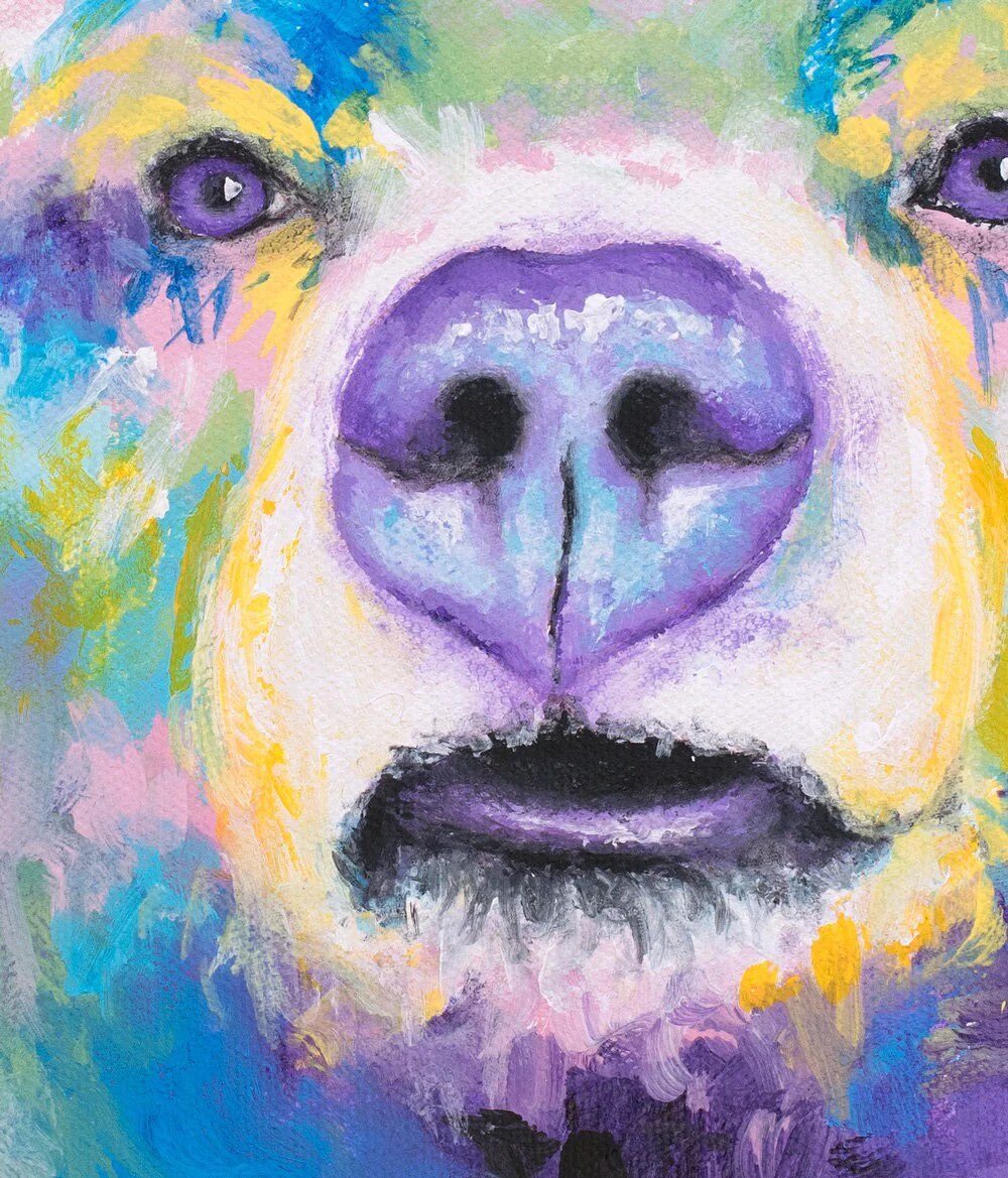 Blue Bear Art Print - Image 2