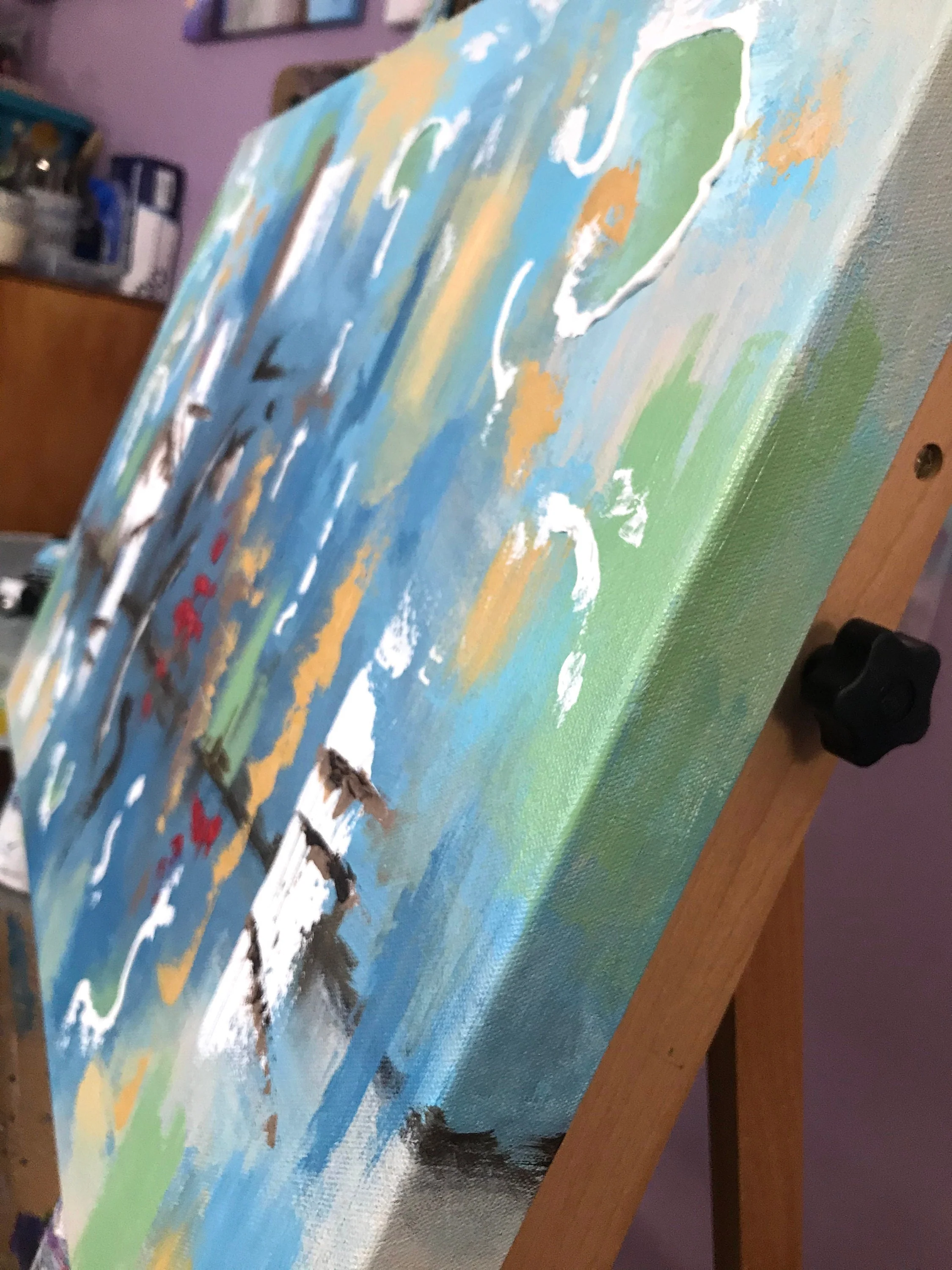 Blue Horizon Painting - 20x30" - Image 3