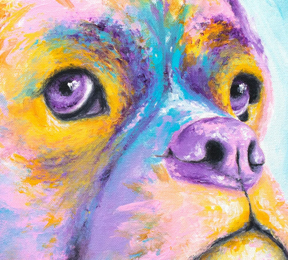 Rainbow Boxer Art Print - Image 2