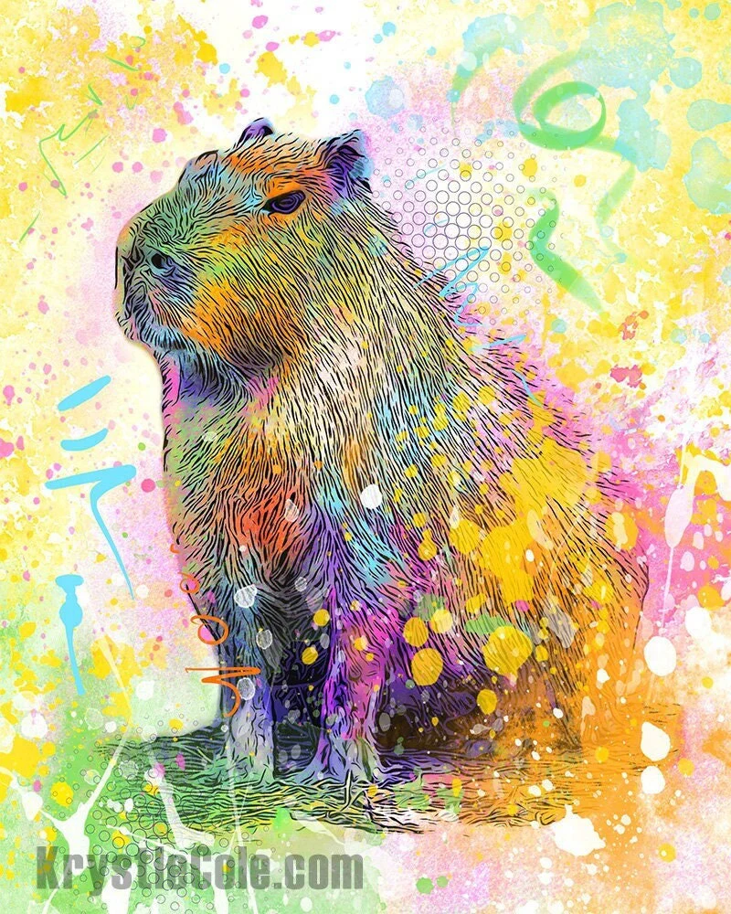 Capybara Art Print