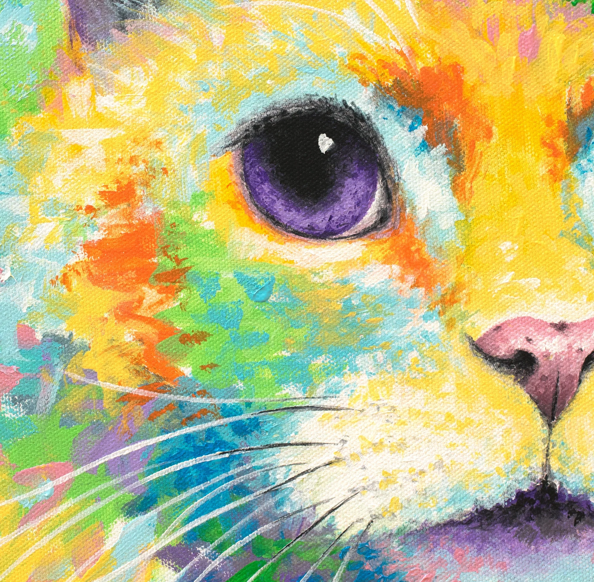 Cat Art Print - Clyde - Image 3