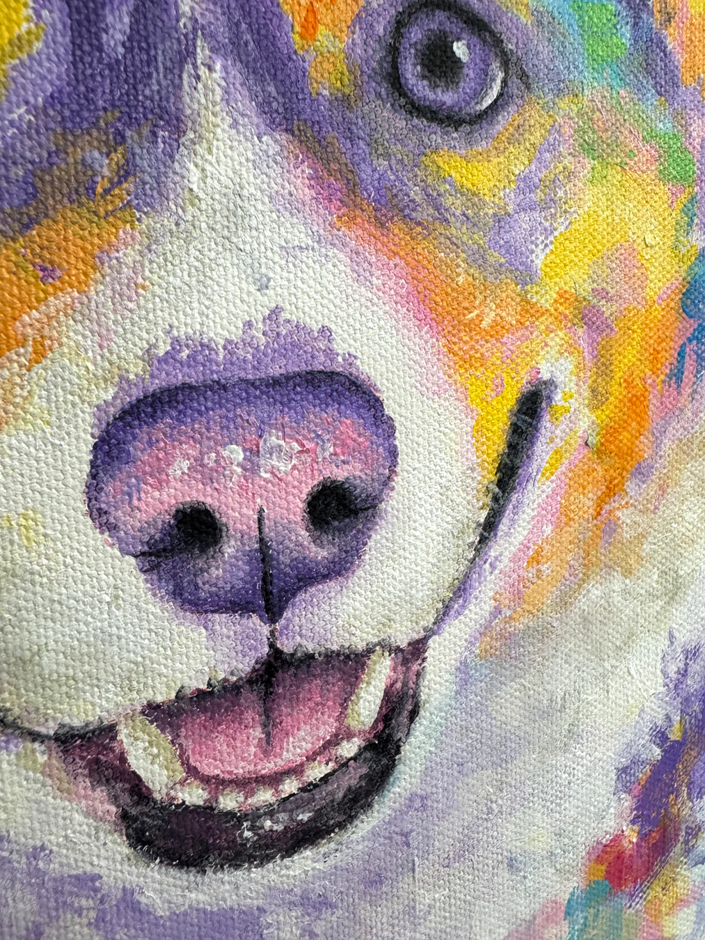 Corgi Smile Painting - 12x12" - Image 6