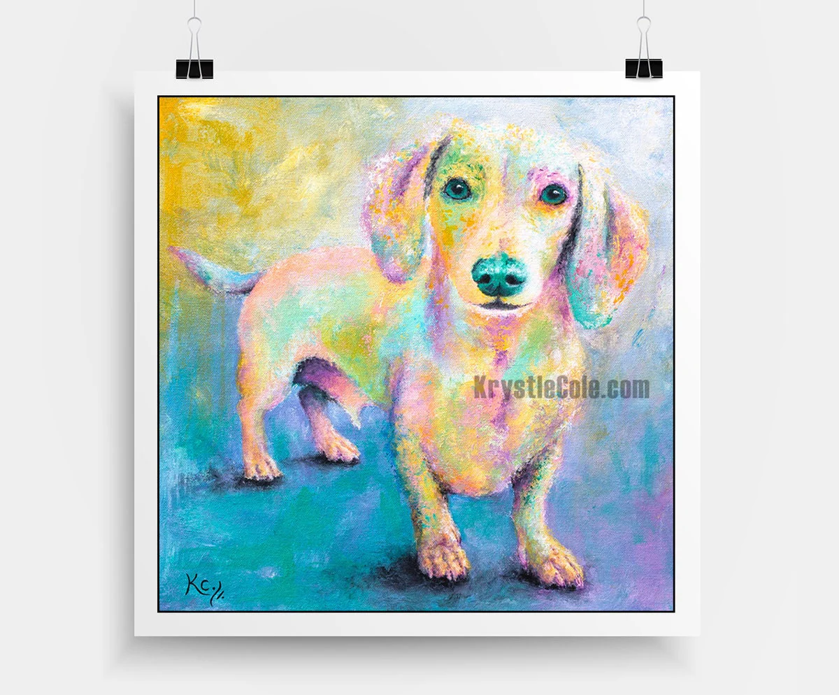 Dachshund Art Print - Harry - Image 4