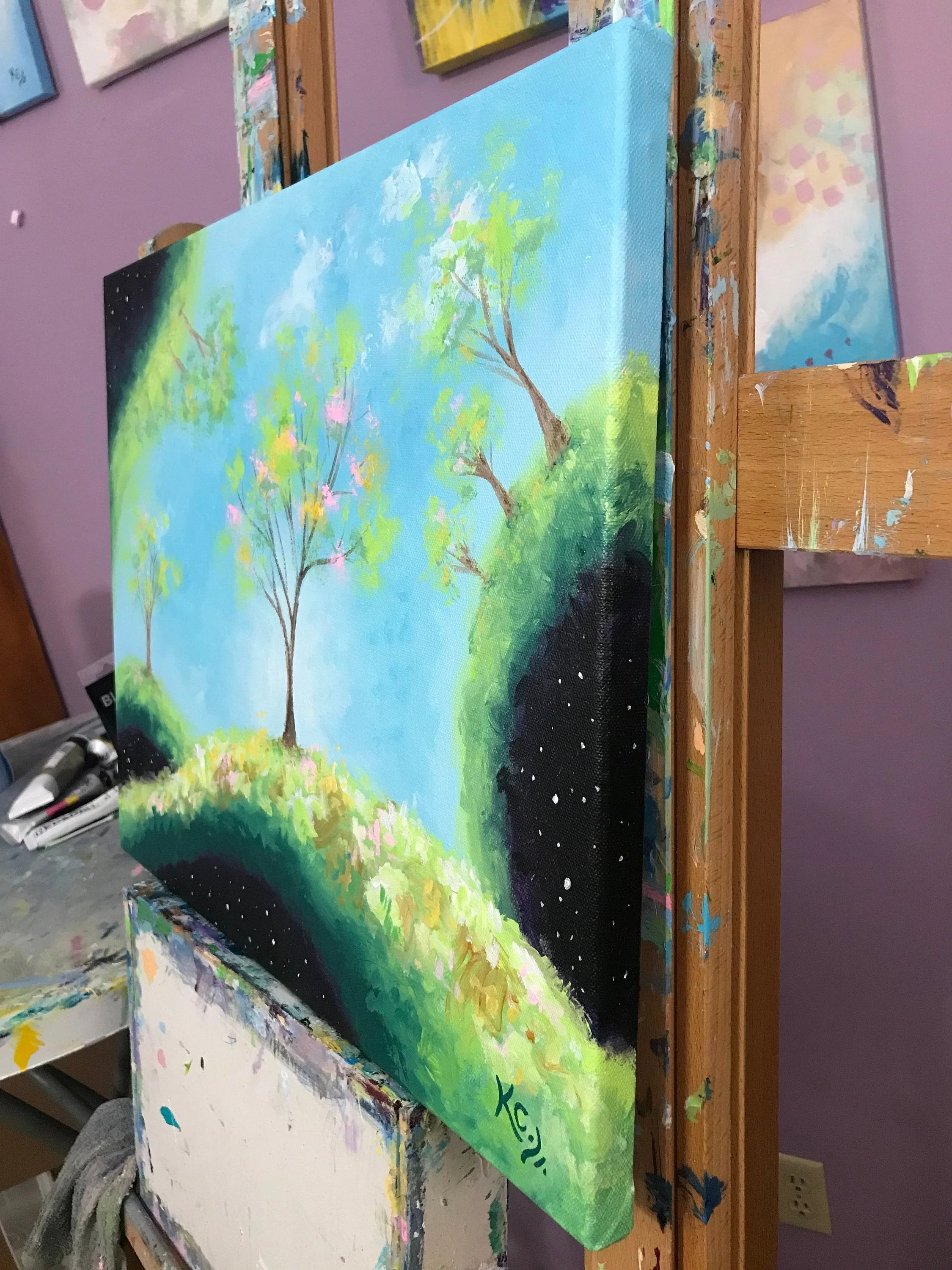 Echoes of the Spirit Painting - 16x20" - Image 4