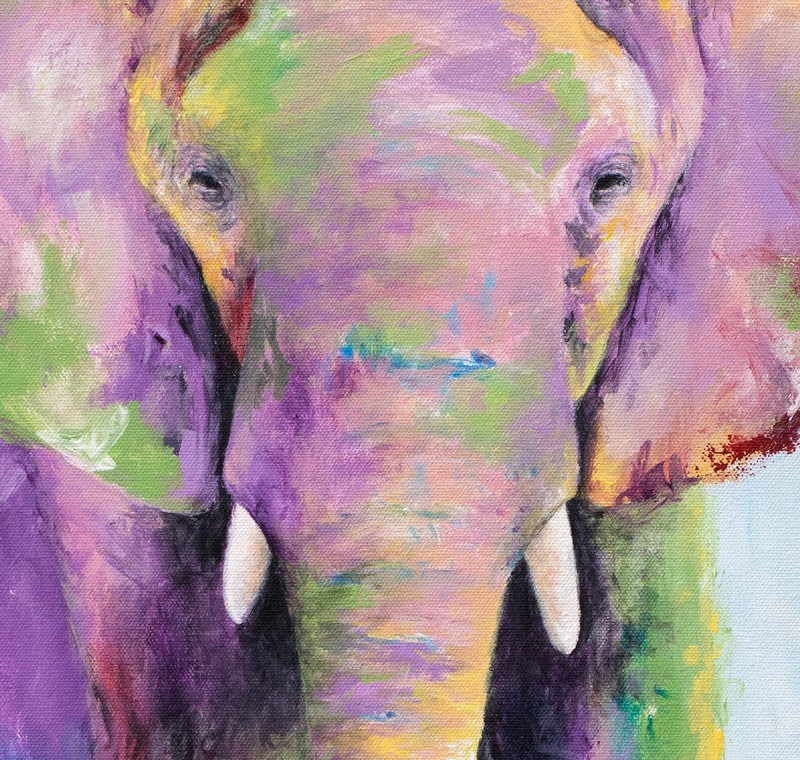 Elephant Titan Painting - 26x32" - Image 3