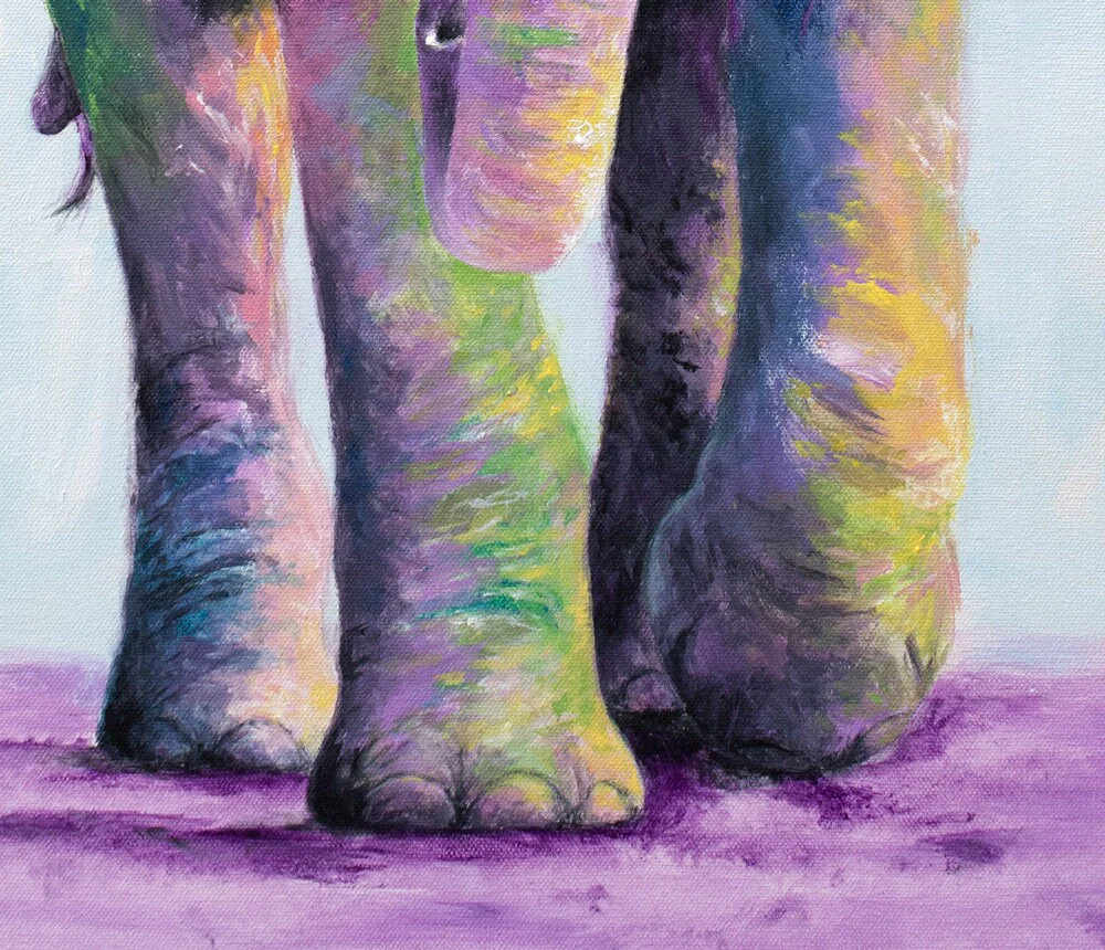 Elephant Titan Painting - 26x32" - Image 5