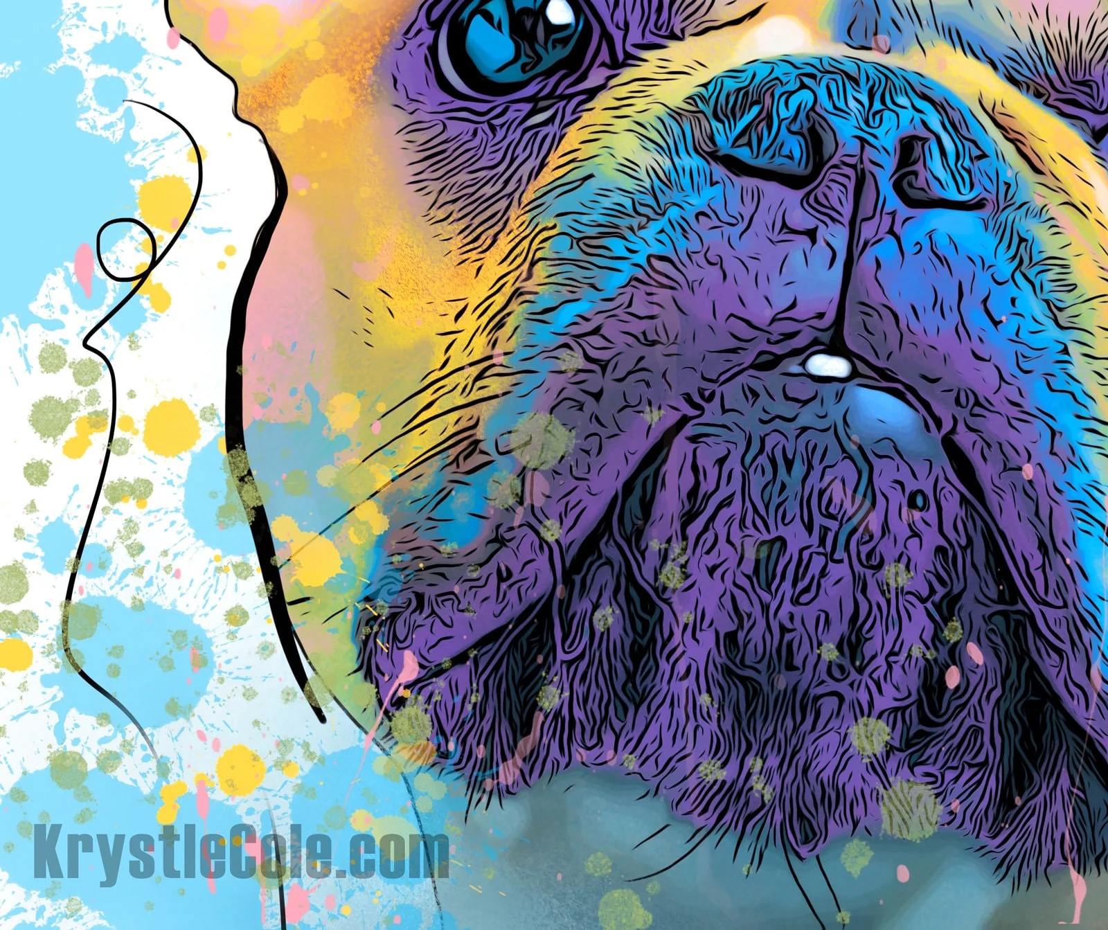 French Bulldog Art Print - Image 2