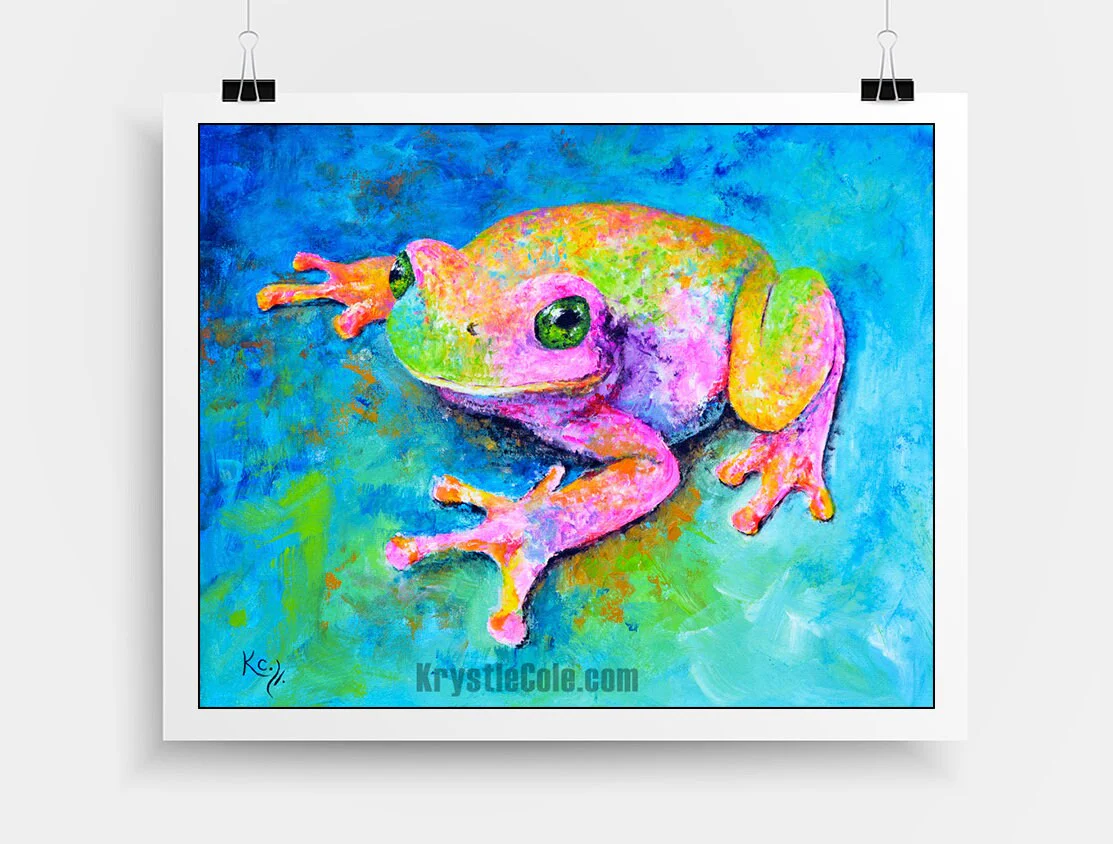 Frog Art Print - Dream Frog - Image 3