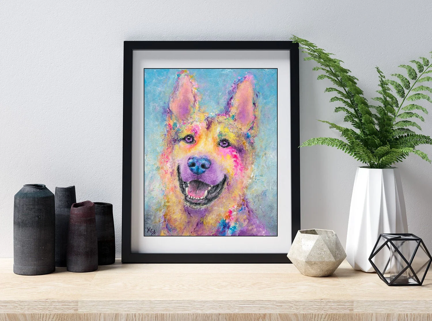 German Shepherd Art Print - Image 5