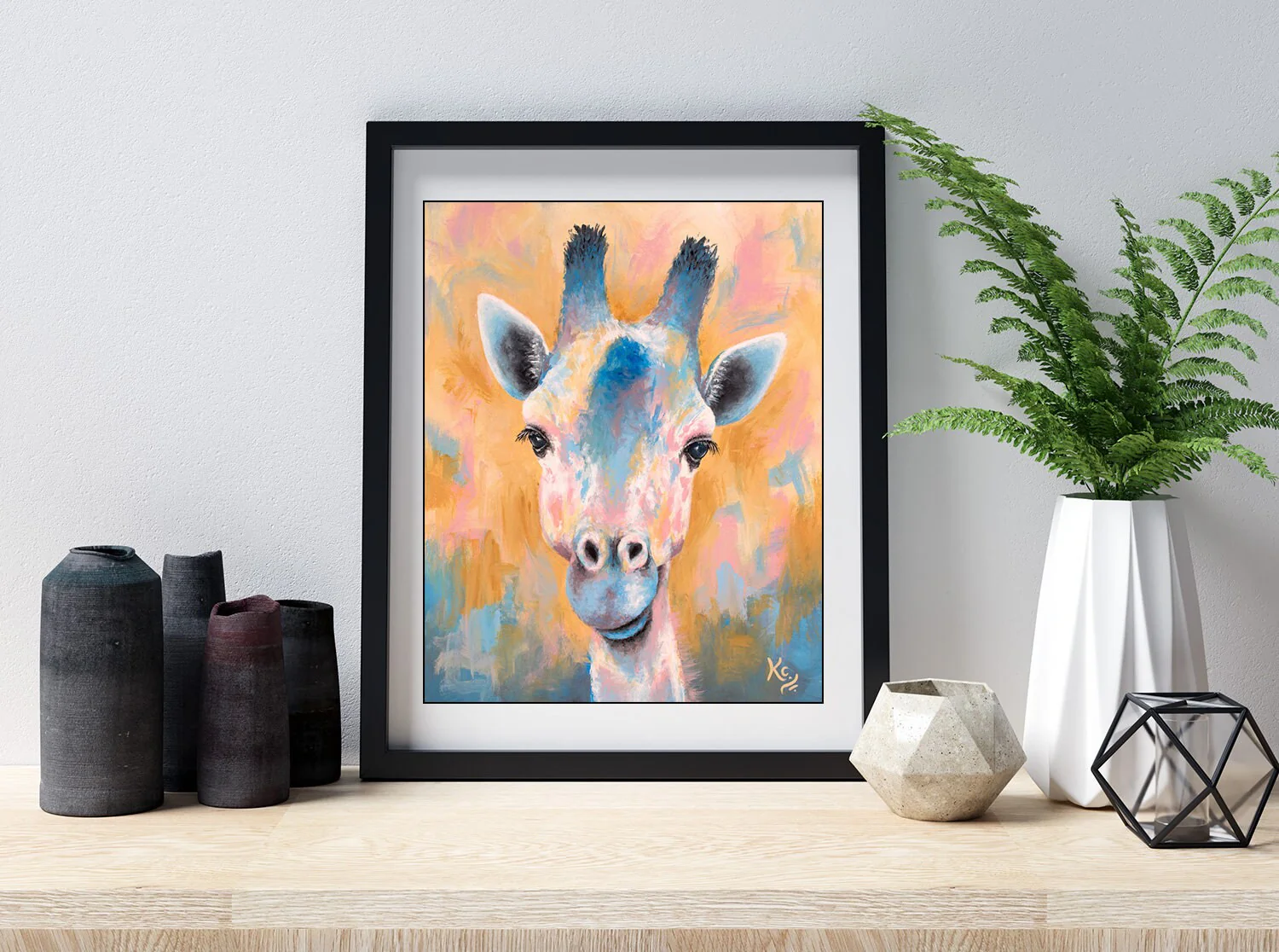Giraffe Art Print - Tanganyika Giraffe - Image 4