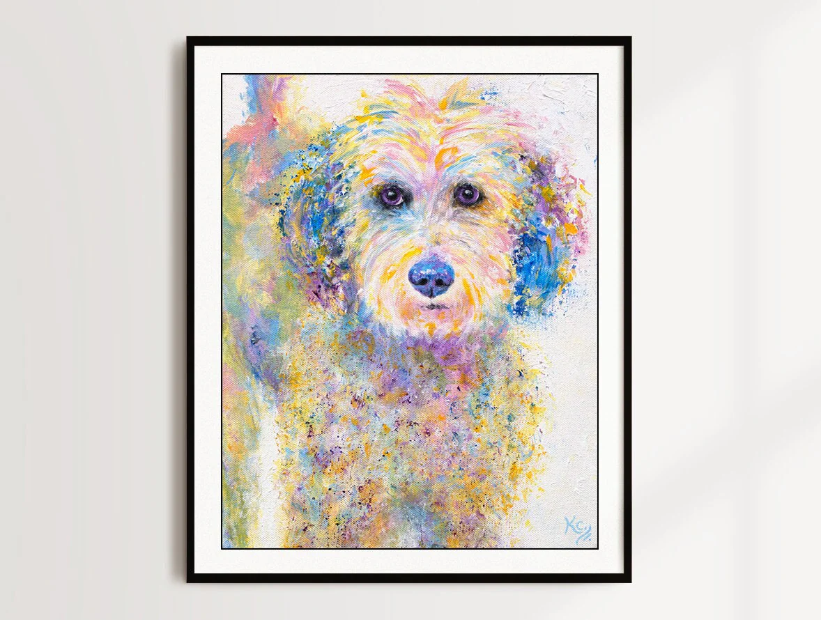 Golden Doodle Art Print - Oliver - Image 3