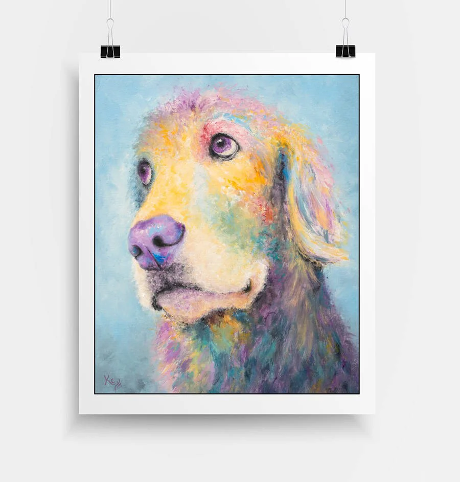 Golden Retriever Art Print - Mr Jones - Image 4