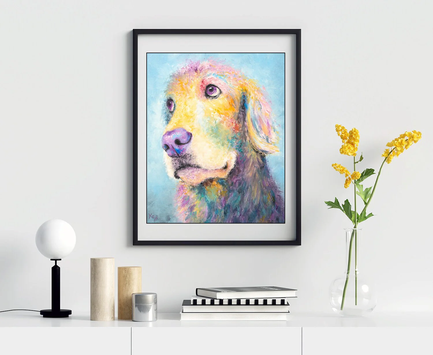 Golden Retriever Art Print - Mr Jones - Image 5