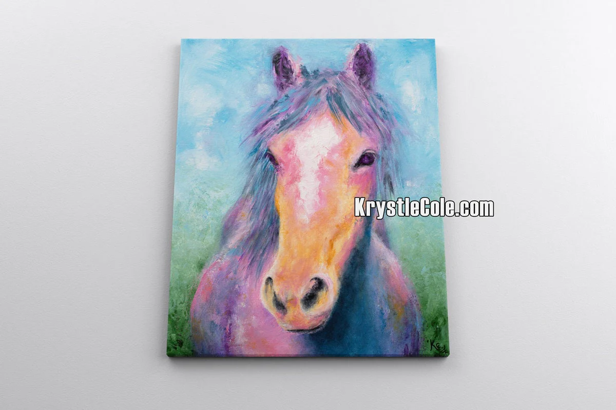 Rainbow Horse Art Print - Image 4