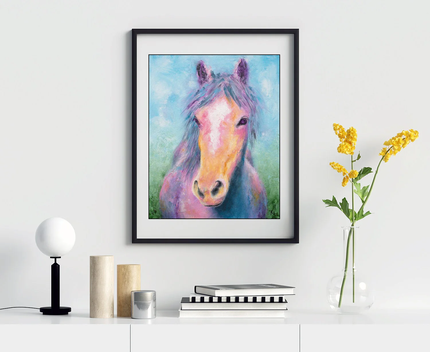 Rainbow Horse Art Print - Image 5