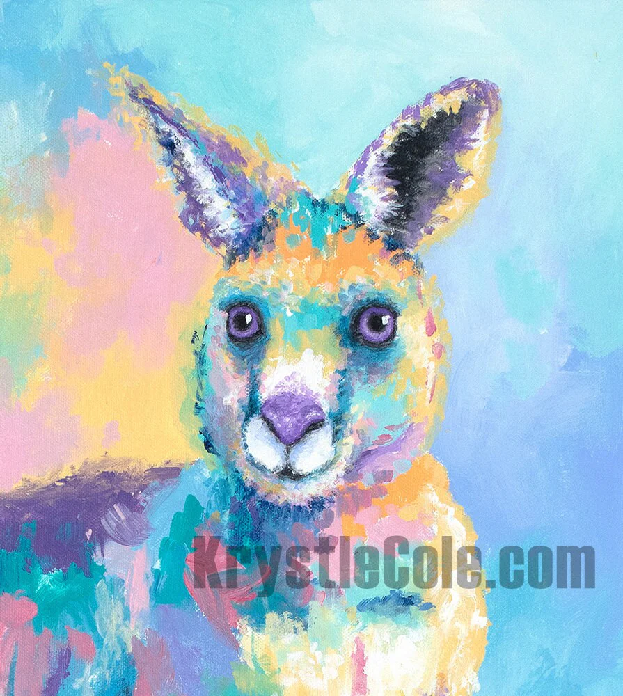 Kangaroo Art Print - Image 2