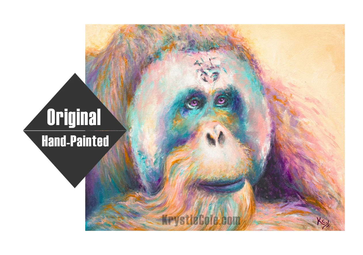 Orangutan Painting - 18x22"