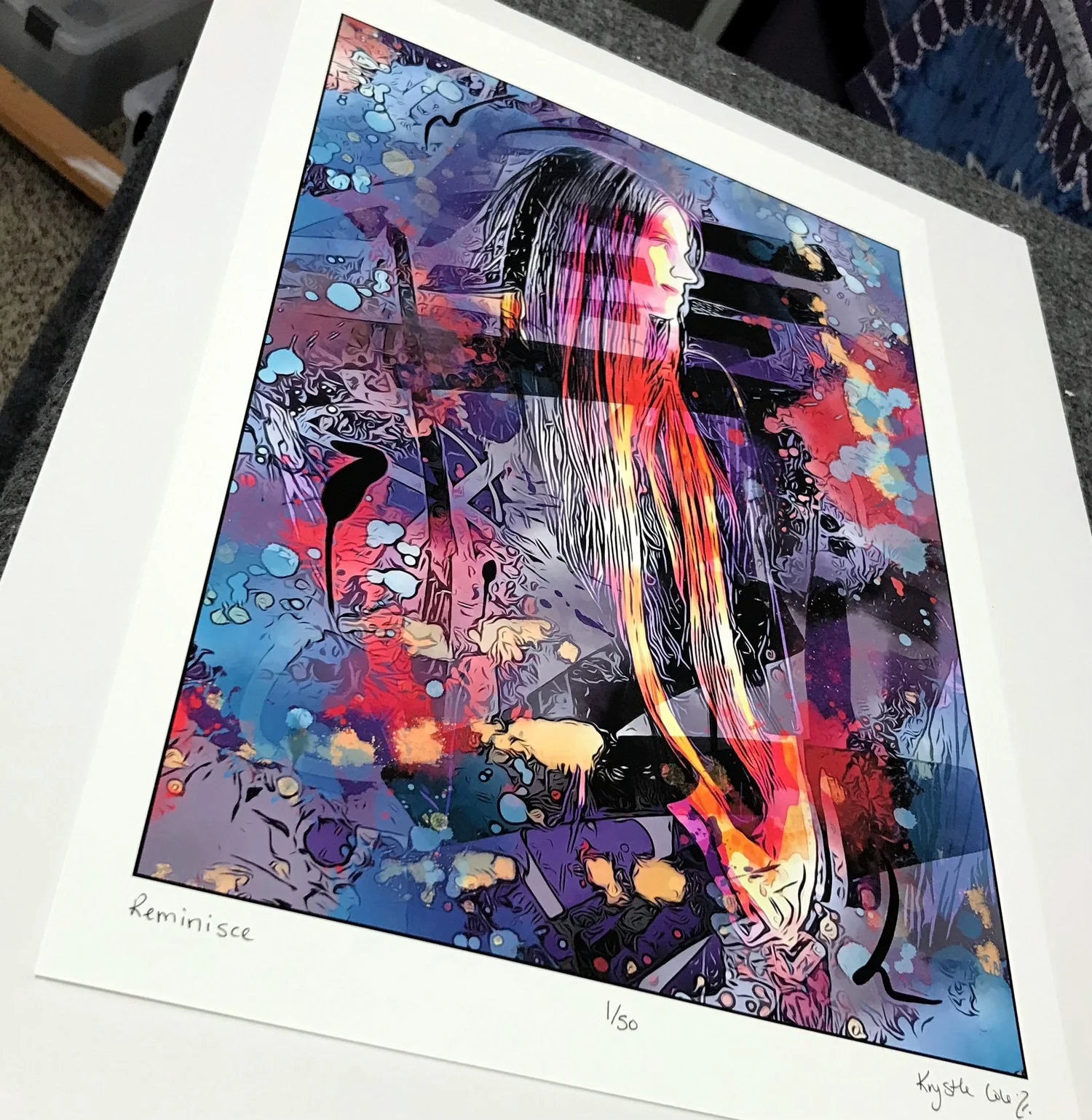 Original Limited Edition Krystle Cole Self Portrait - Image 3