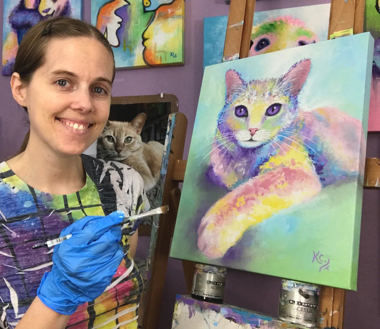 Cat Art Print - Sweet Karma - Image 3