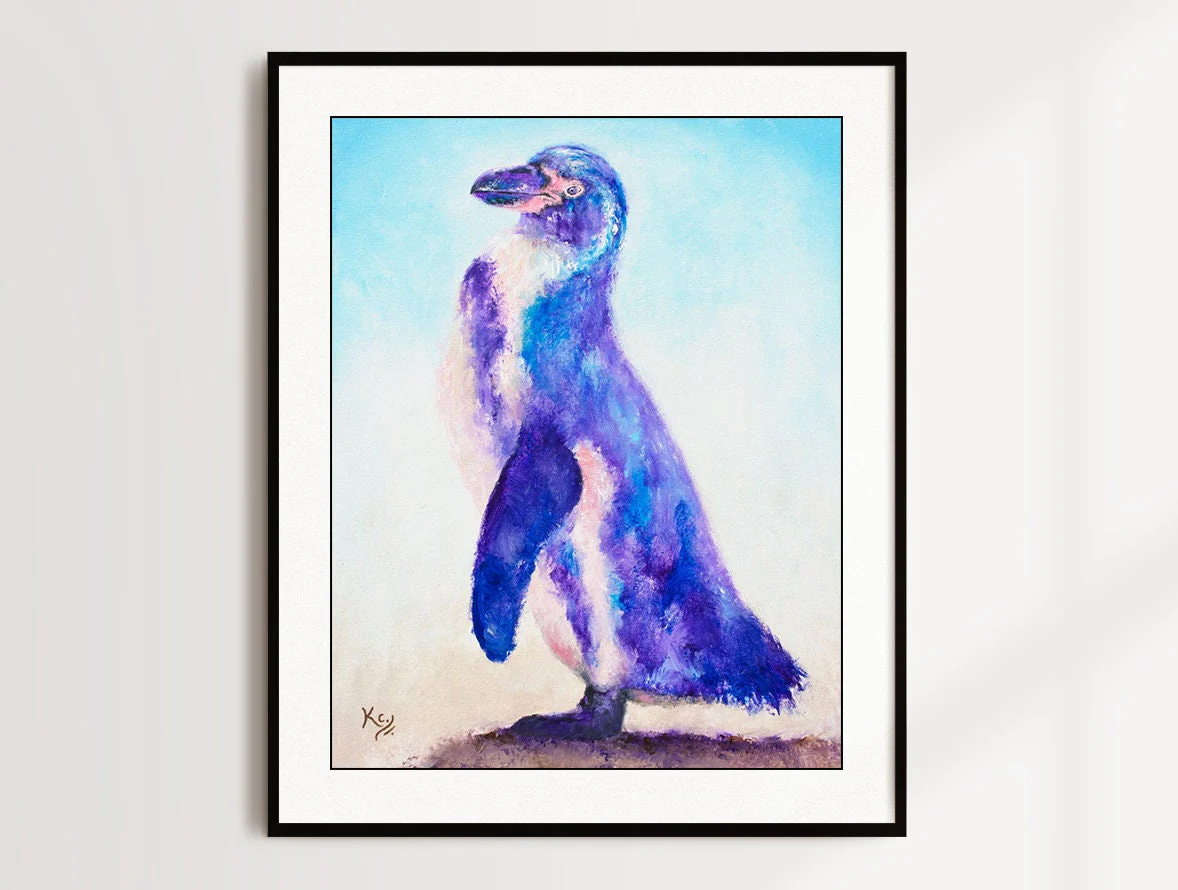 Penguin Art Print - Humboldt Penguin from Sedgwick County Zoo - Image 5