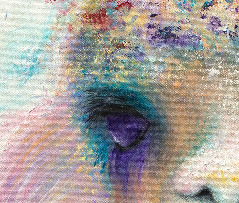 Llama Art Print - Alpaca Pixie - Image 4
