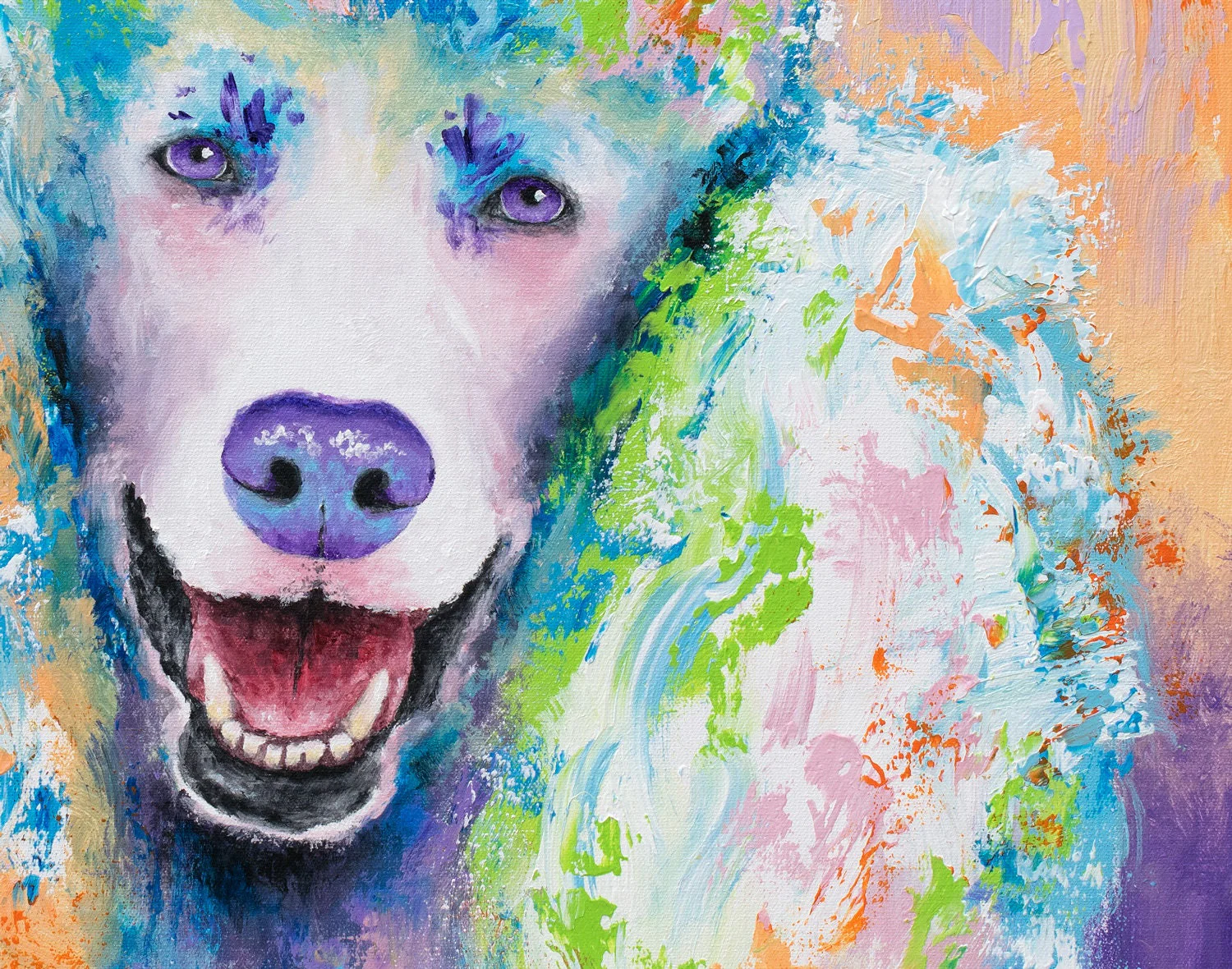 Poodle Painting - 24x24" - Image 3