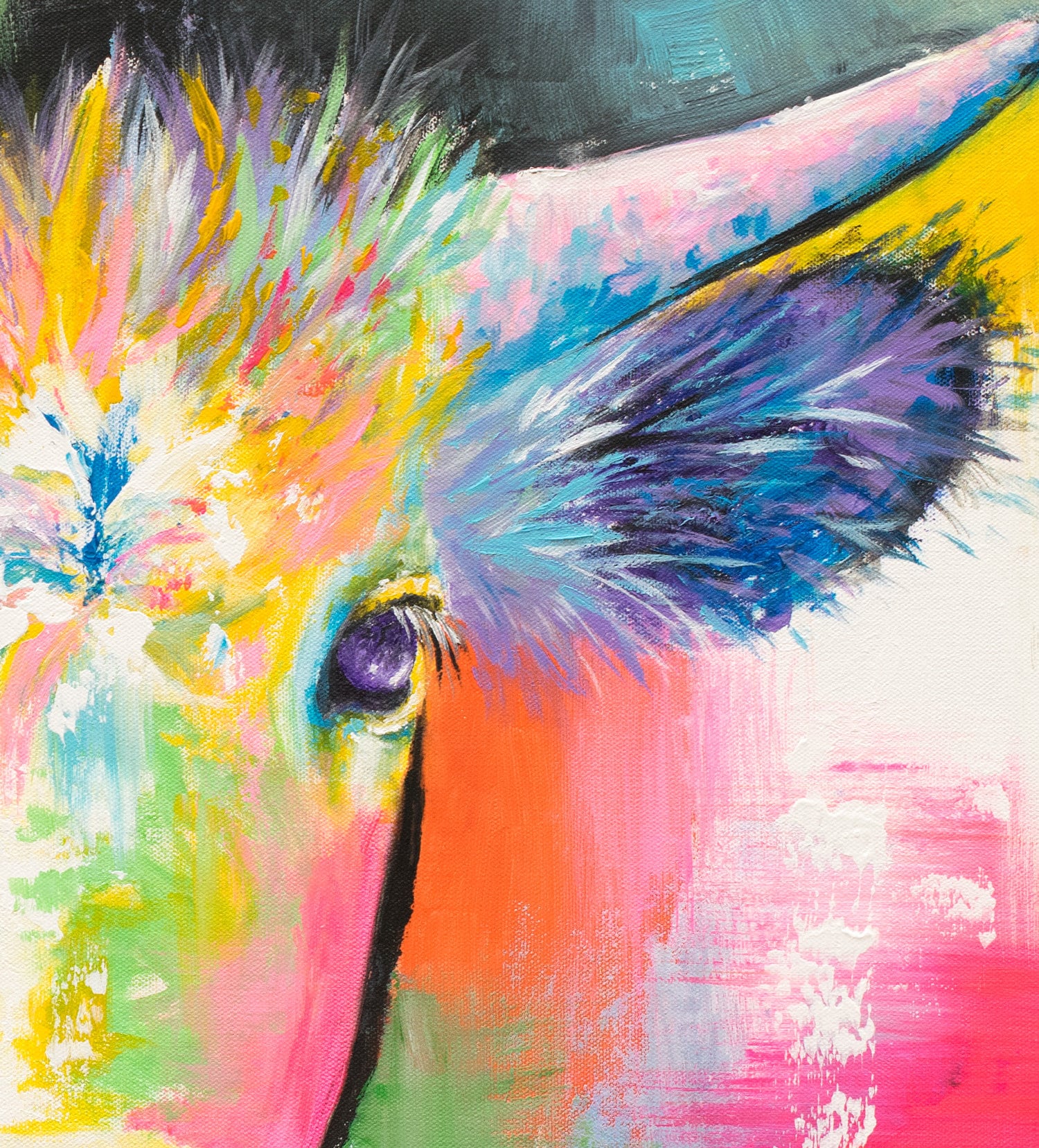 Psychedelic Cow Art Print - Image 2