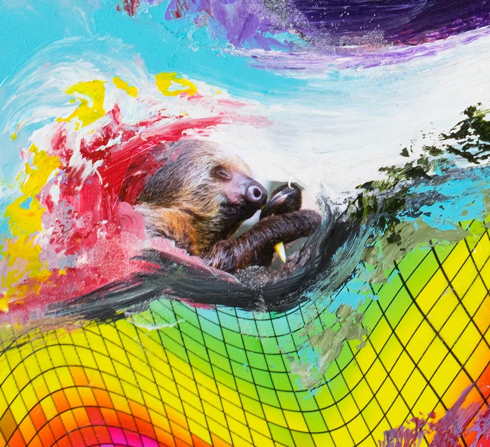 Sloth Art Print - Cosmic Dance of the Inner Sloth - Image 3