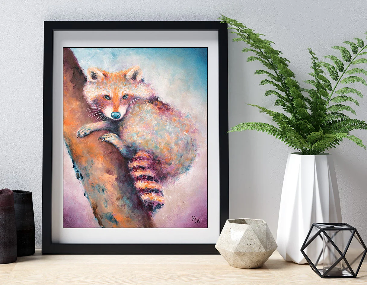Raccoon Art Print - Image 5