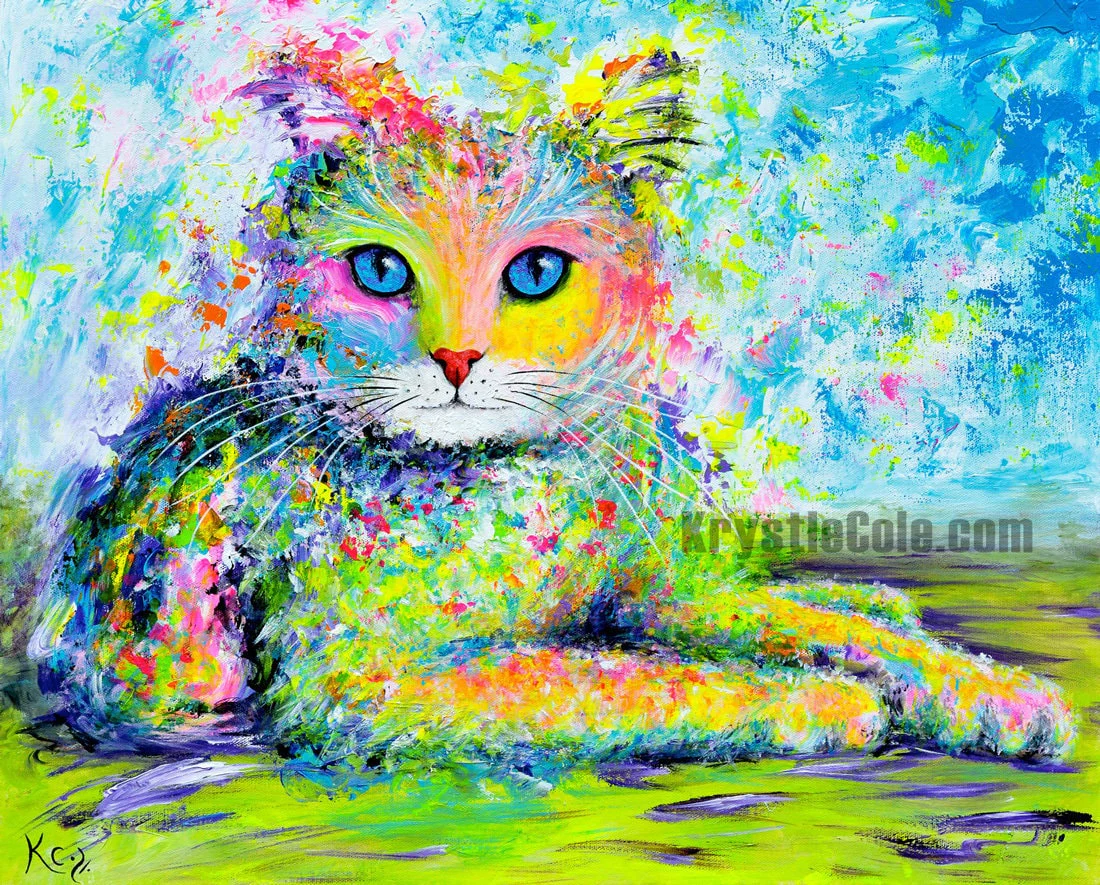 Cat Art Print - Sunshine Kitty