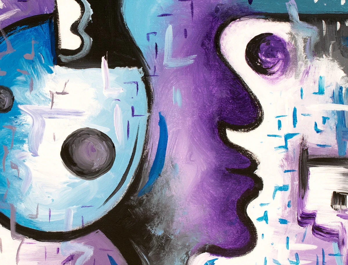 Reality Charade Painting - 24x24" - Image 3