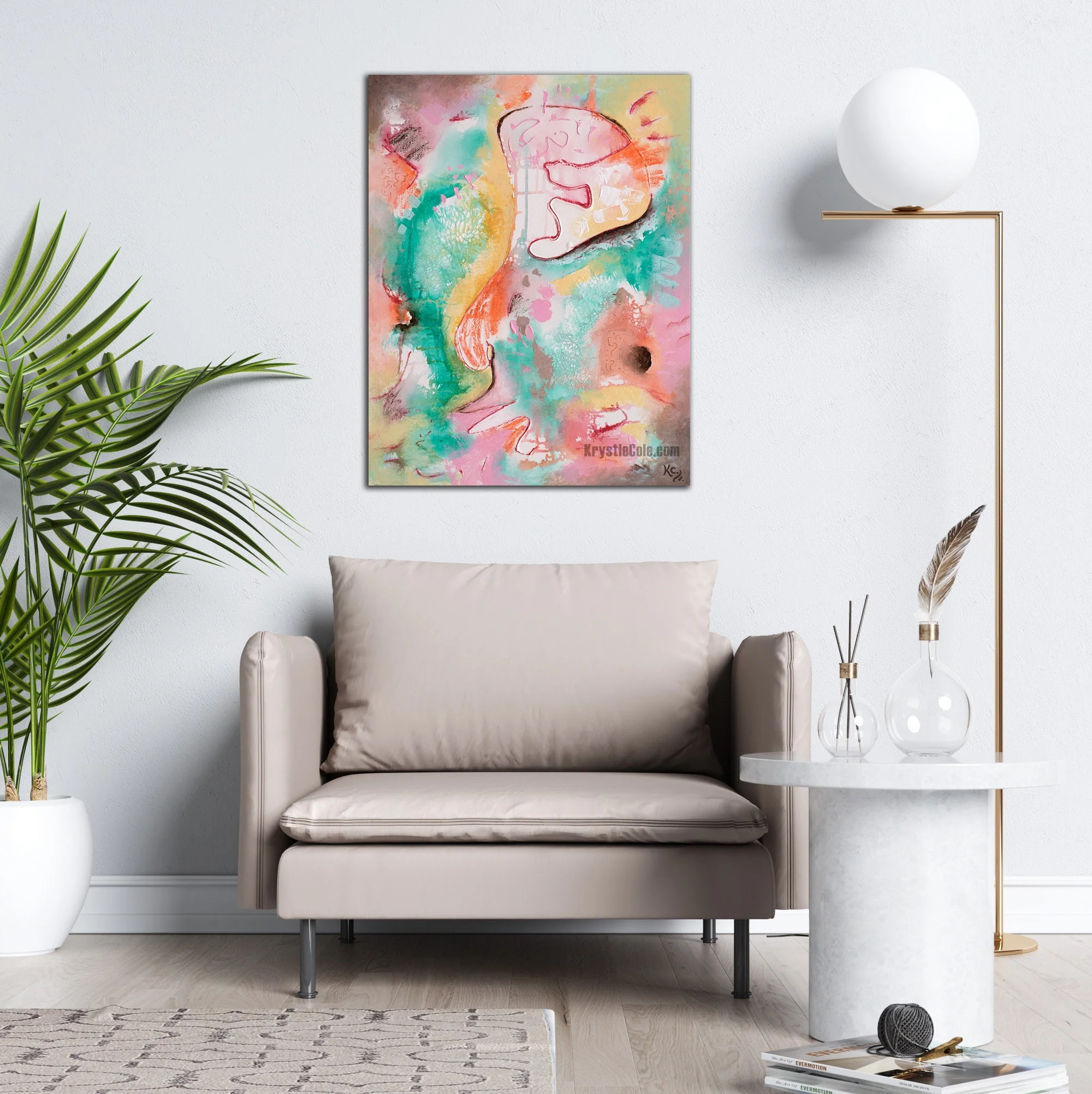 Self-Reflectivity in Nature's Wake Painting - 22x28" - Image 5