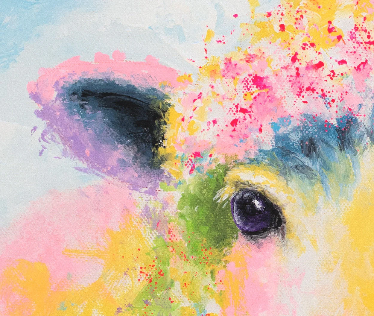 Sheep Painting "Ewe" - 11x14" - Image 3