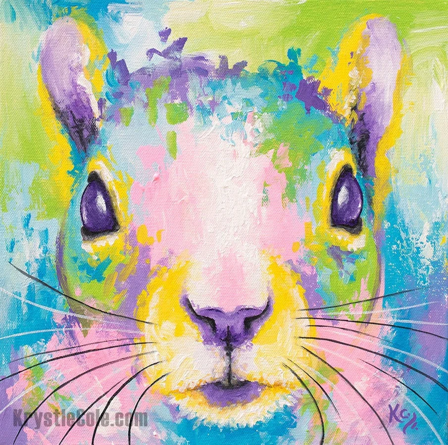 Spring Squirrel Art Print