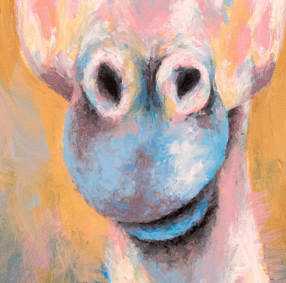 Tanganyika Giraffe Painting - 16x20" - Image 5
