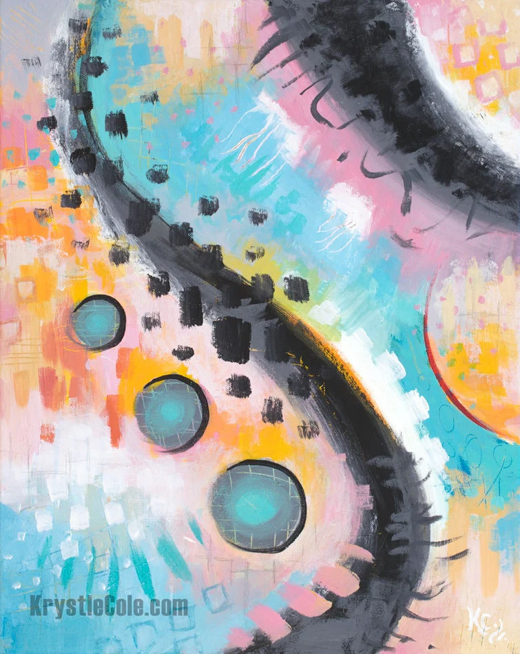 Tentacles Through Time Painting - 16x20" - Image 2