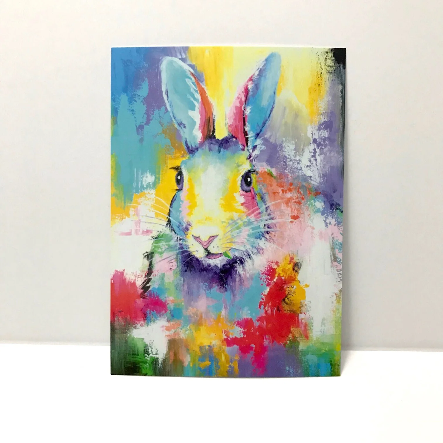 Woodland Animal Postcards - Ferret, Hedgehog, Bunny Rabbit. Set of 3 - Image 4