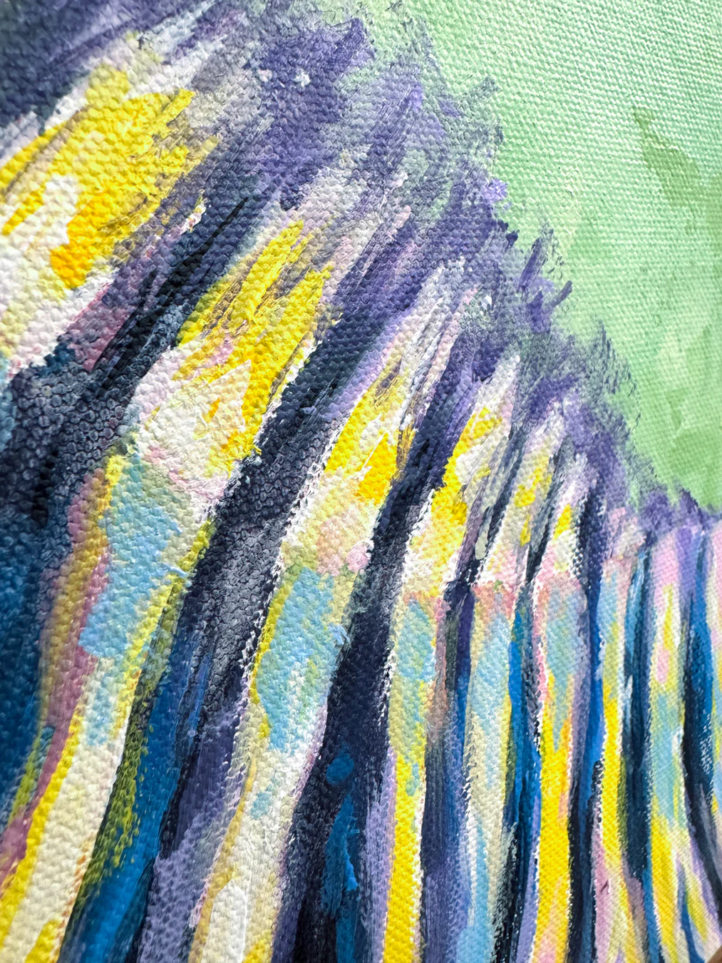 Zebra Love Painting - 11x14" - Image 7
